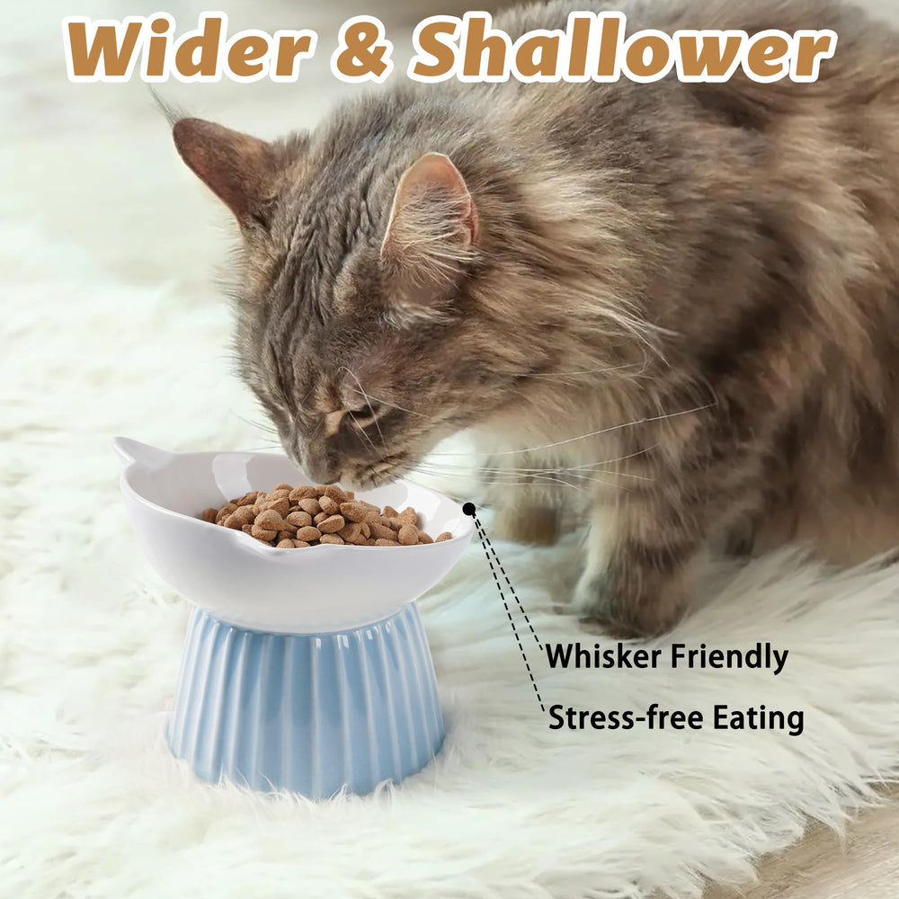 Wellbro microwave- and dishwasher-safe pink cat bowl for quick cleanups after meals.