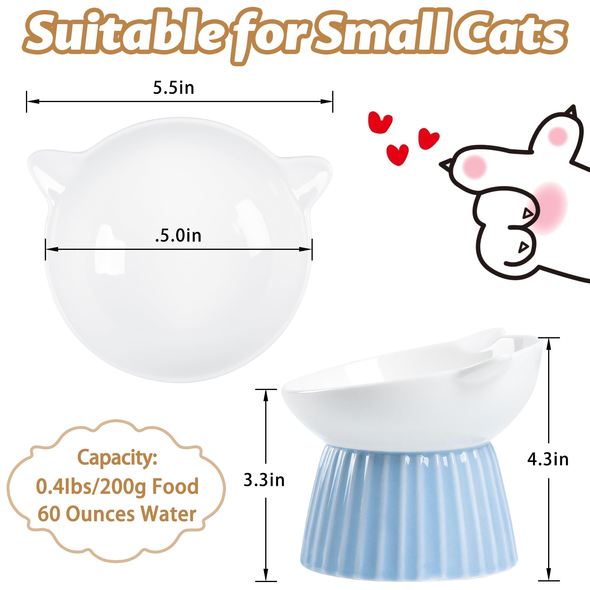 Wellbro tilted cat bowl pink 15-degree design centers food for easier feeding.