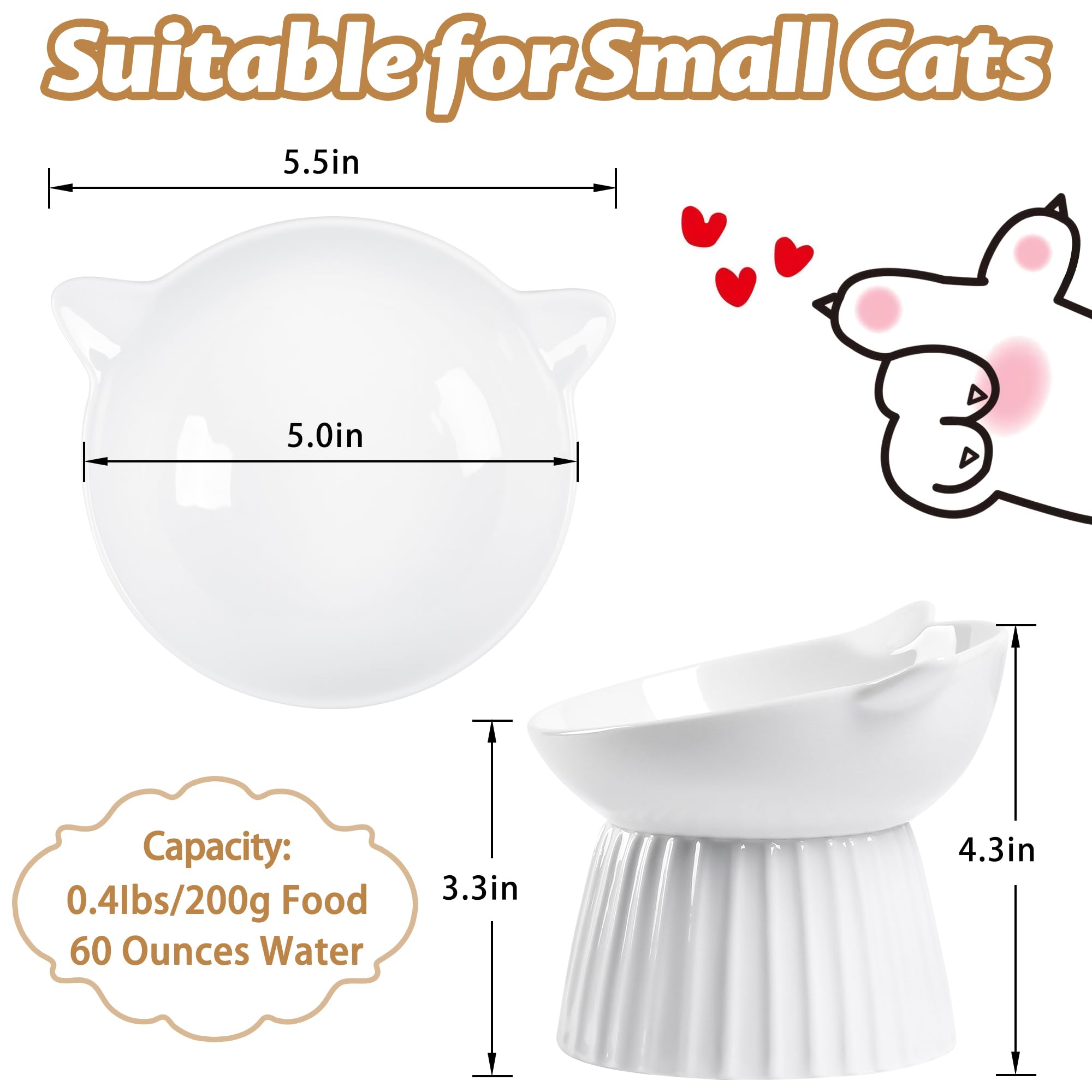 Wellbro tilted cat bowl side angle reduces whisker fatigue during meals
