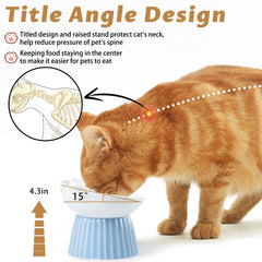 Wellbro whisker-friendly pink bowl keeps cat whiskers from edges while eating.