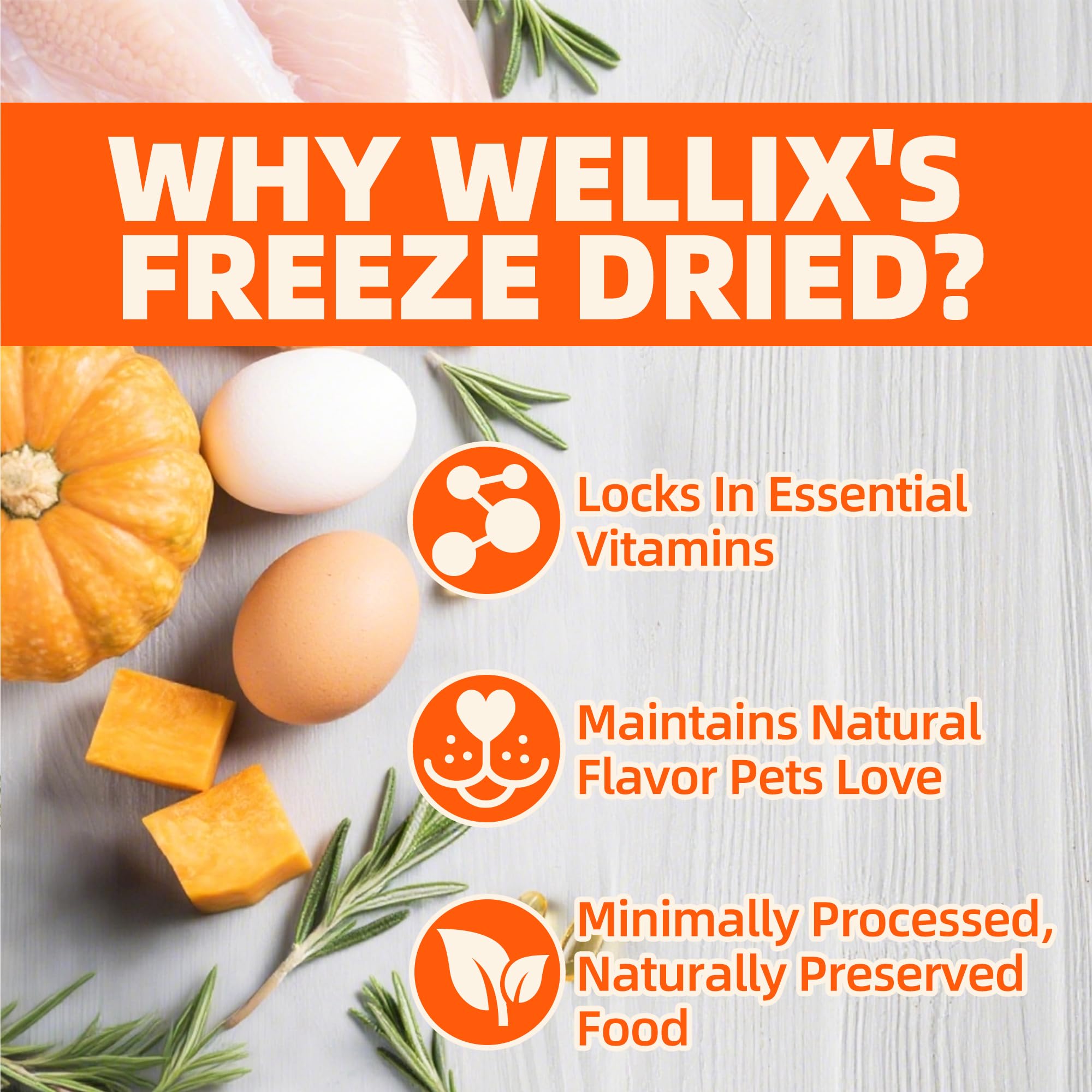Wellix calabaza natural como ingrediente clave para fibra en cada bocado.