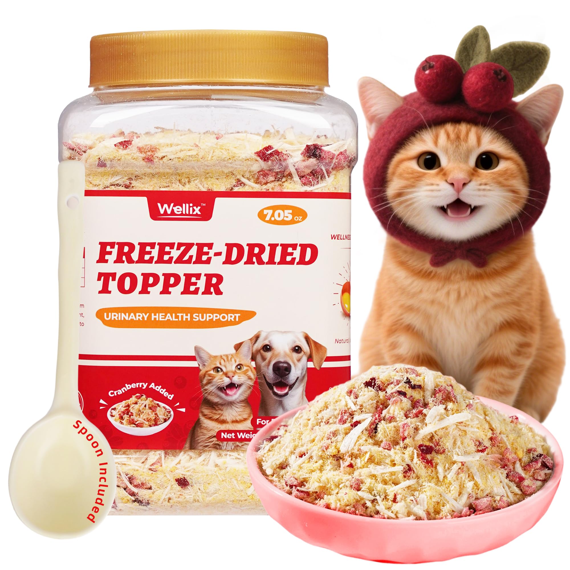 Wellix Cranberry Treats jar grain-free topper designed for urinary wellness support