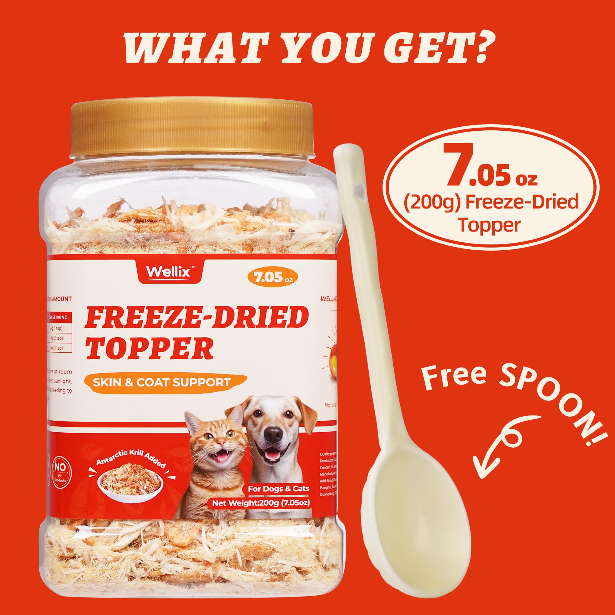 Wellix free spoon inside photo demonstrates easy serving and portion control.