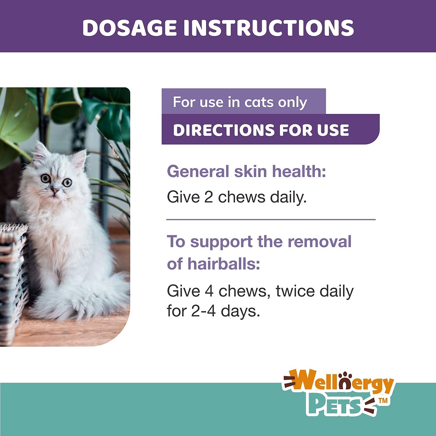 Fórmula veterinaria para gatos con multivitaminas y fibra