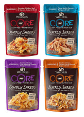 Wellness CORE Simply Shreds chicken in broth topper adds protein to meals.