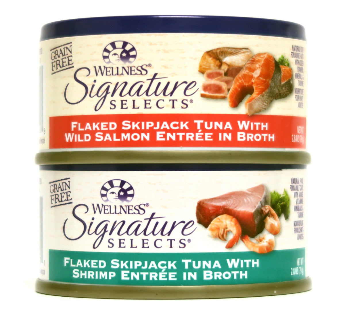 Wellness Signature Selects variety-pack box offers convenient daily feeding variety for cats.