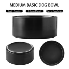 Welloyed ceramic dog bowl emphasizing food-grade material for safe dining