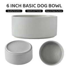 Welloyed dual 30 oz ceramic dog bowls provide balanced meal and hydration in compact space.