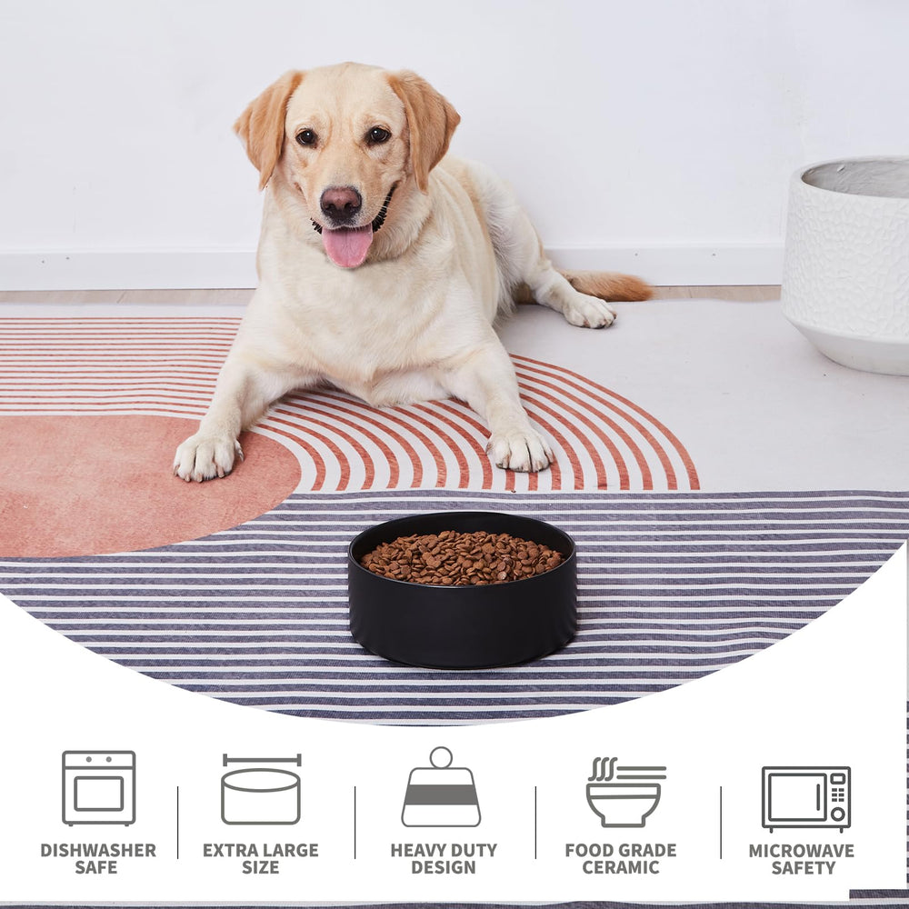 Welloyed heavy-duty dog bowl highlighting sturdy construction and weight