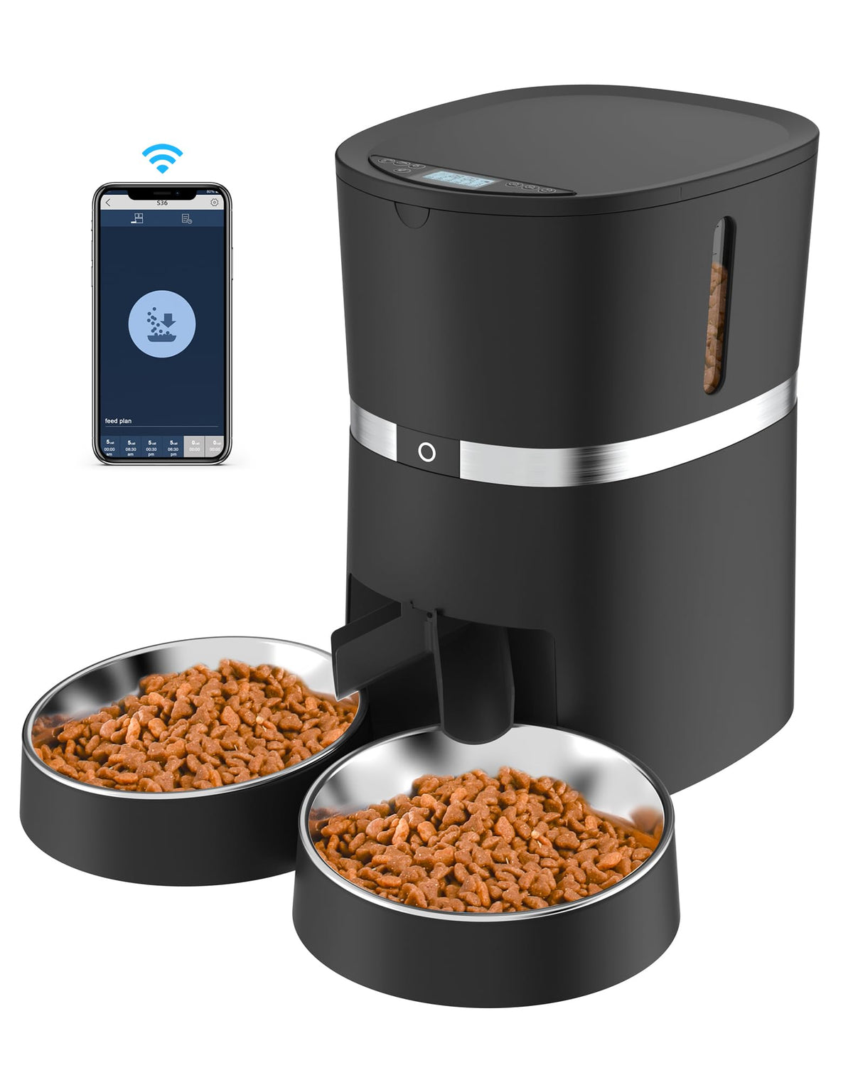 WellToBe Smart Cat Feeder Wi-Fi setup for app-controlled remote feeding