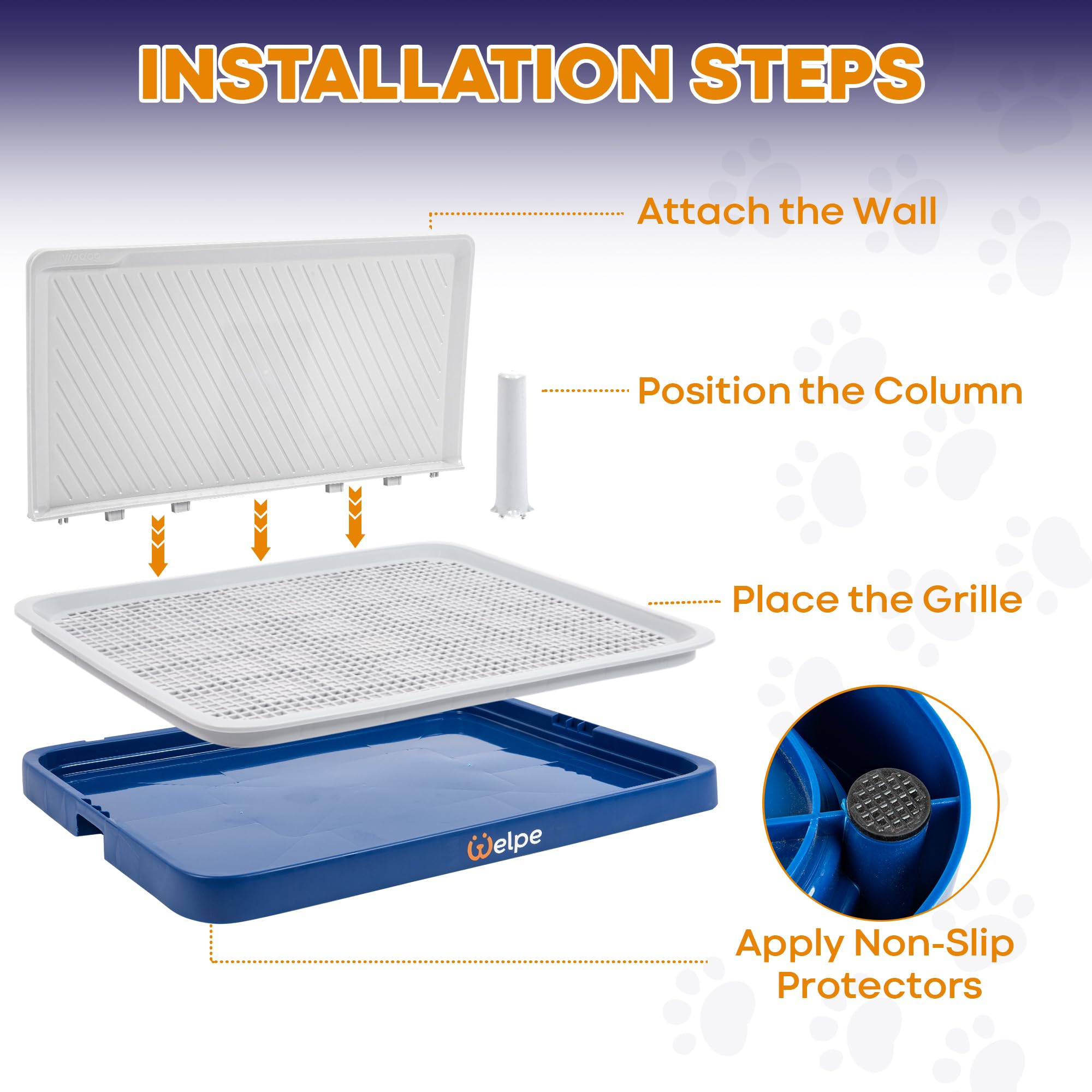 Welpe dog potty tray offers a reliable at-home relief spot for busy owners.