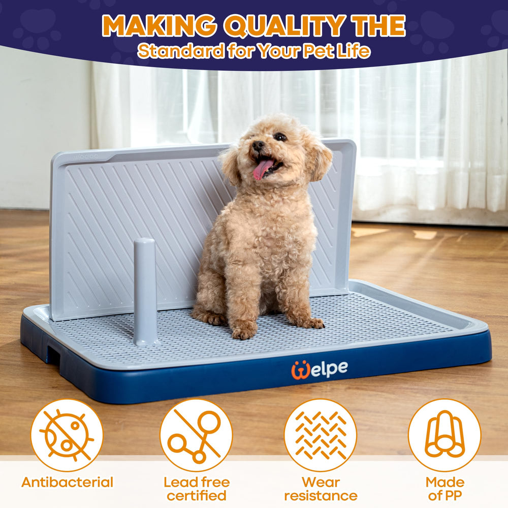 Welpe dog potty tray is easy to clean and maintain.
