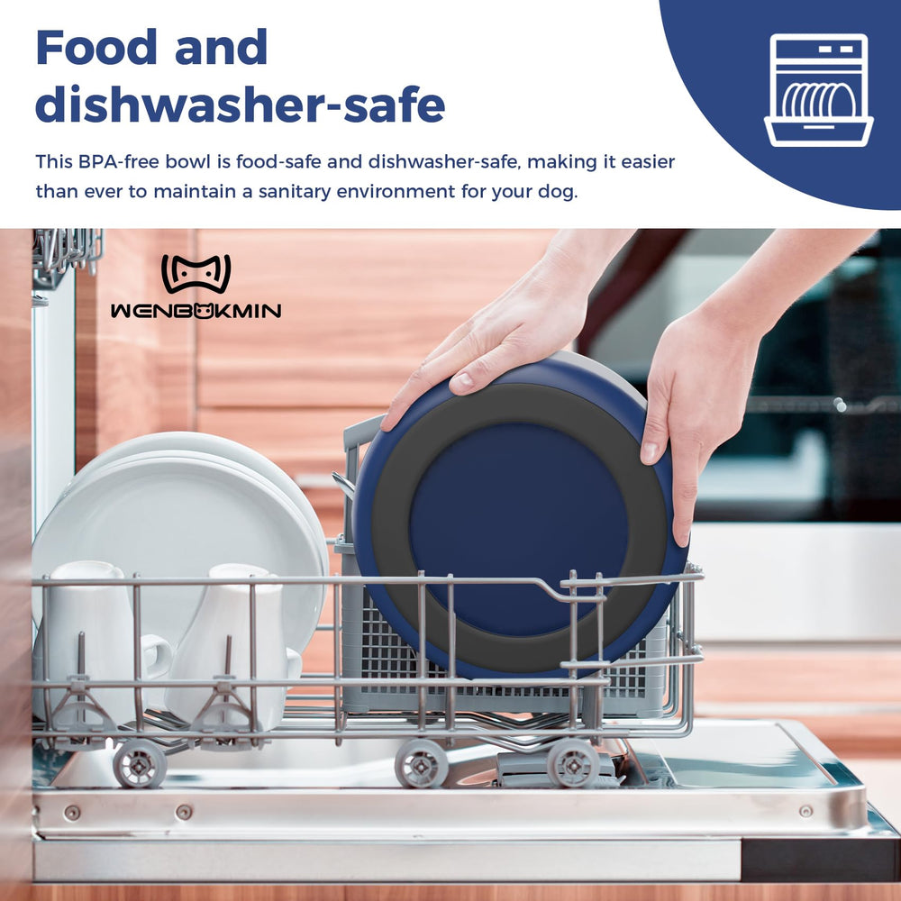 WENBOKMIN anti-overturn flat-bottom design reduces tipping for safer mealtimes.
