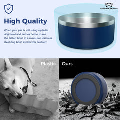 WENBOKMIN dishwasher-safe dog bowl simplifies cleaning after meals.