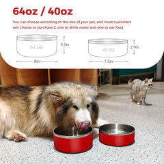 WENBOKMIN stainless 304 bowl demonstrates easy-clean design for hassle-free feeding