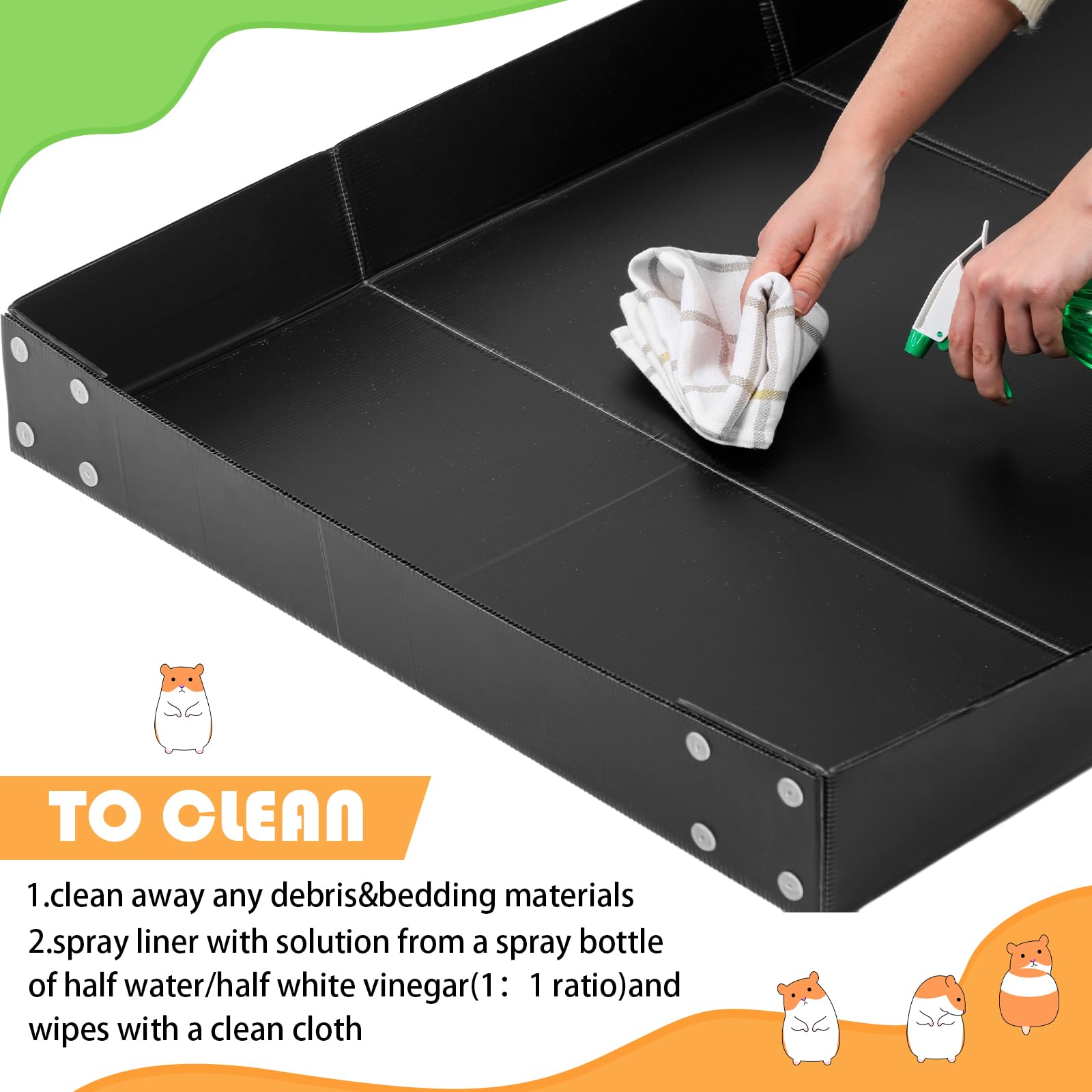 Wenqik easy-clean surface supports quick wipe-downs after playtime.