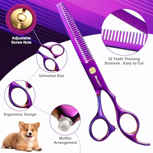 Wenshall grooming scissors ergonomic handles reduce fatigue during long sessions