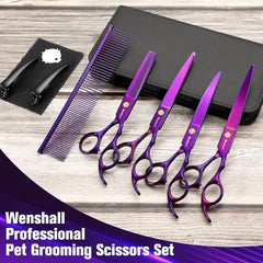 Wenshall thinning scissors 6-5in for selective fur reduction and texture