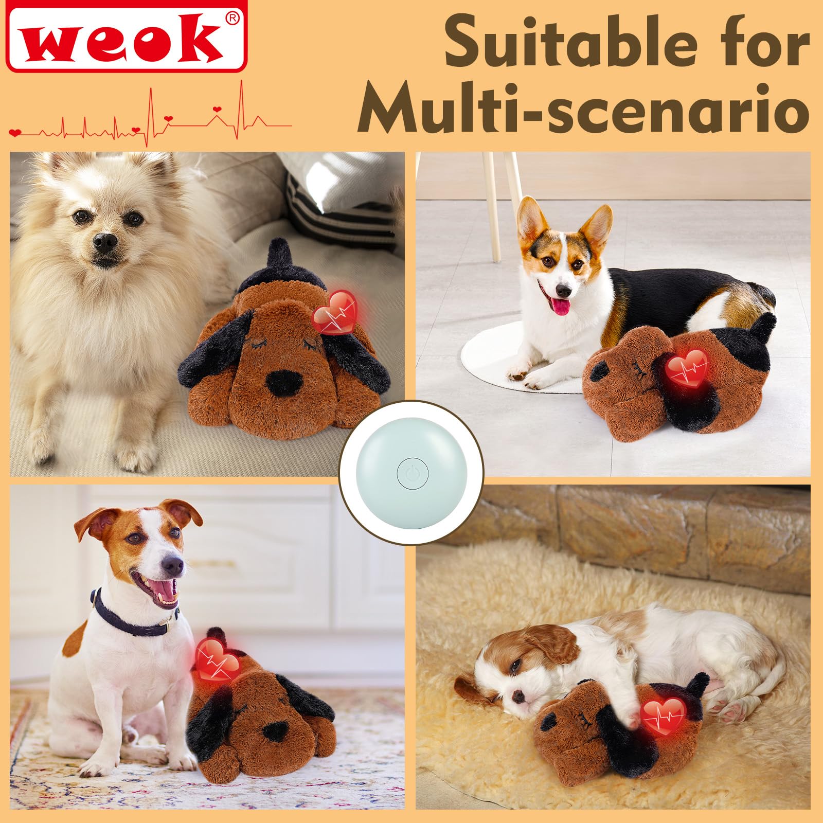 WEOK durable-fabric-soft plush toy with long-lasting cuddles