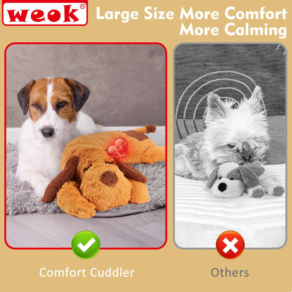 WEOK Heartbeat Plush Toy suitable for dogs and cats during transitions.