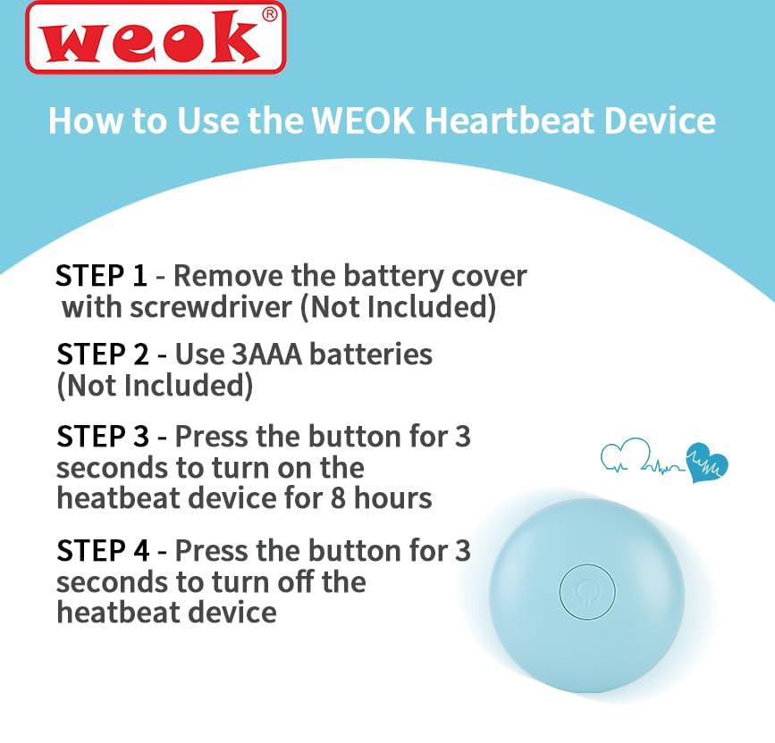 WEOK heartbeat puppy toy in crate demonstrating anxiety relief during crate training