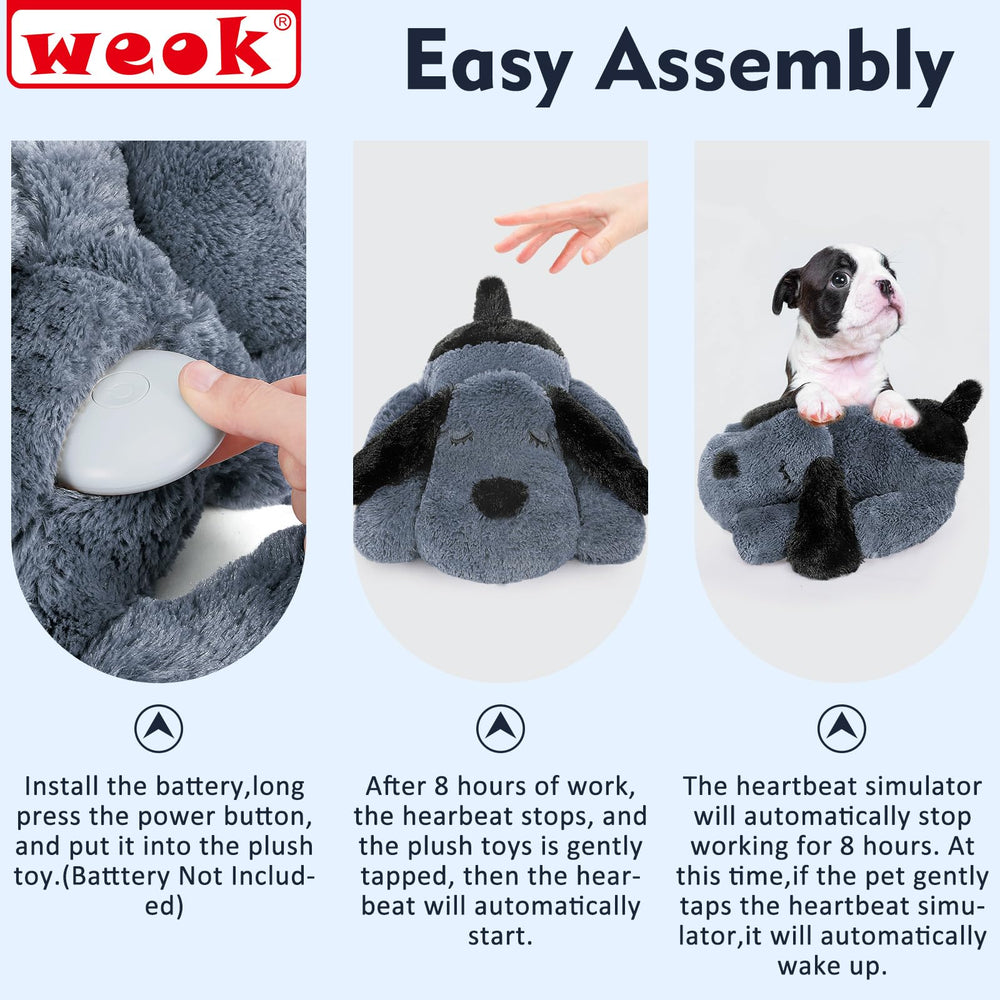 WEOK Heartbeat toy battery compartment highlighting need for 3 AAA batteries