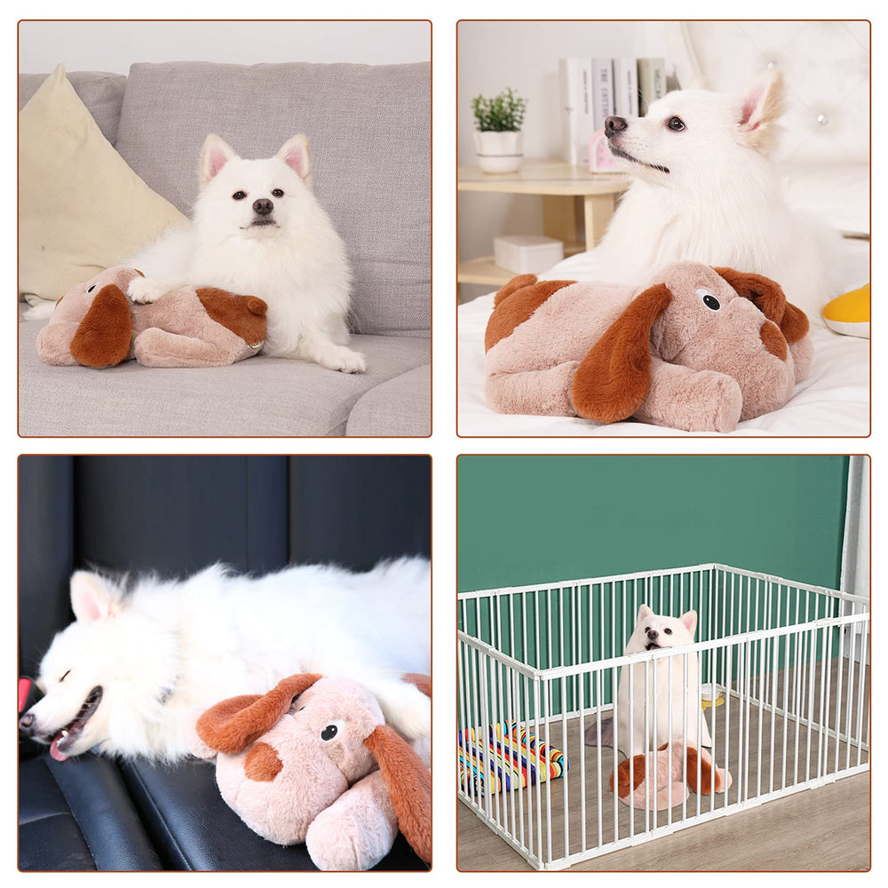 WEOK Puppy Heartbeat Toy 3 AAA battery information shown