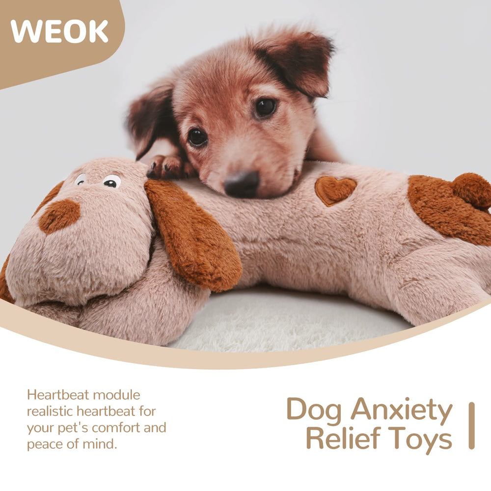 WEOK puppy-heartbeat-toy sleep-training use aids gentle rest with comforting heartbeat
