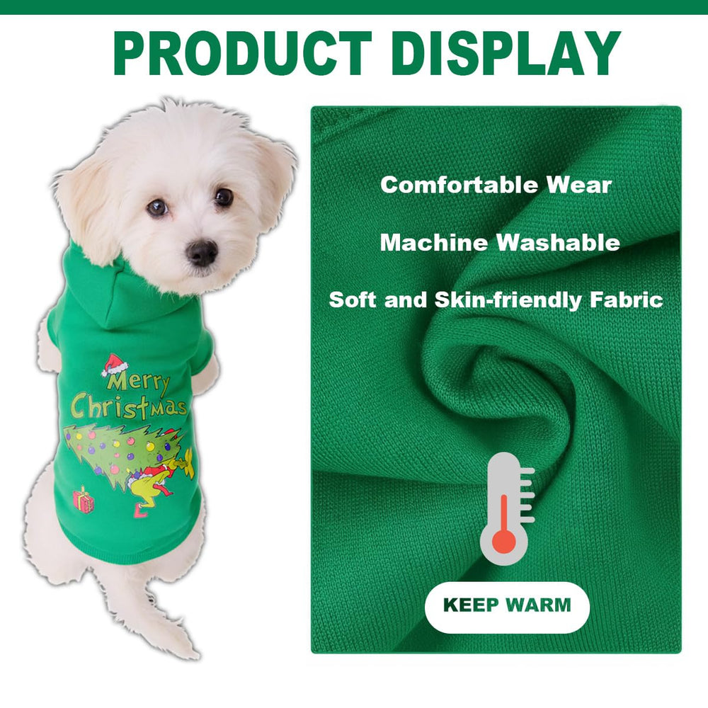 WEORGANIZE Christmas hoodie cropped-hem detail highlights easy movement.