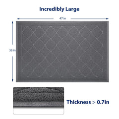 WePet Cat Litter Mat Deep Groove Mesh reduces scatter.