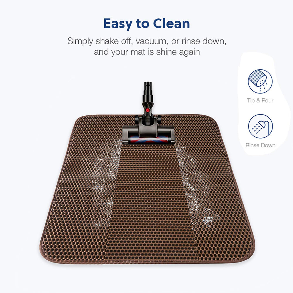 WePet Cat Litter Mat premium EVA material is non-toxic and easy to clean
