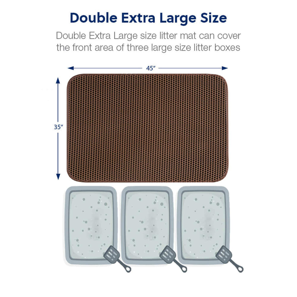 WePet Cat Litter Mat honeycomb holes detail for efficient litter control