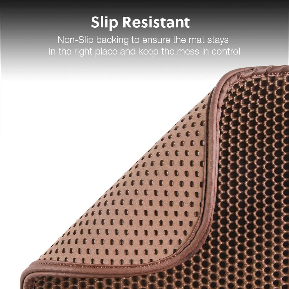 WePet Cat Litter Mat urine-resistant surface keeps paws dry