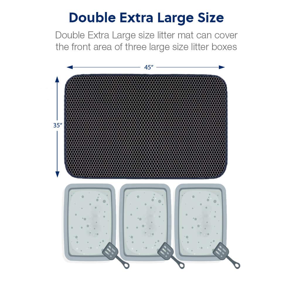 WePet Honeycomb 3D convex holes trap litter, reducing scatter near the box.