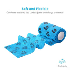 WePet Pet Wrap breathable latex fabric keeps skin ventilated during wear.