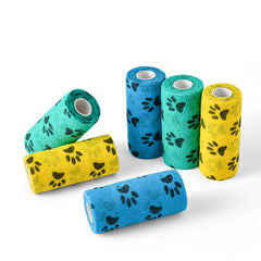 WePet Pet Wrap rolls 4 inch protect paws and wounds with easy self-adhesive application.