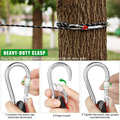 Weraher reflective rope closeup highlights visibility for night walks.