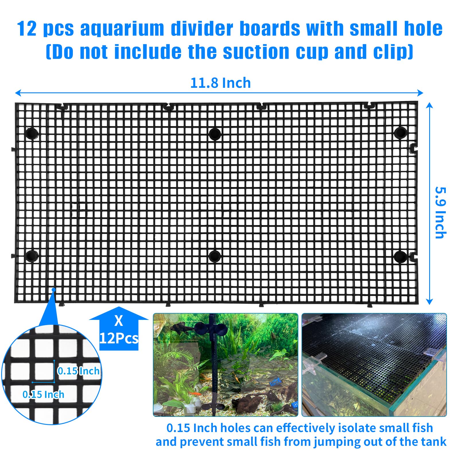 Weramics aquarium divider assembly pieces enable custom layouts and safe partitions
