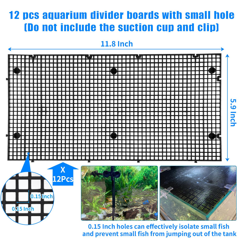 Weramics aquarium divider assembly pieces enable custom layouts and safe partitions