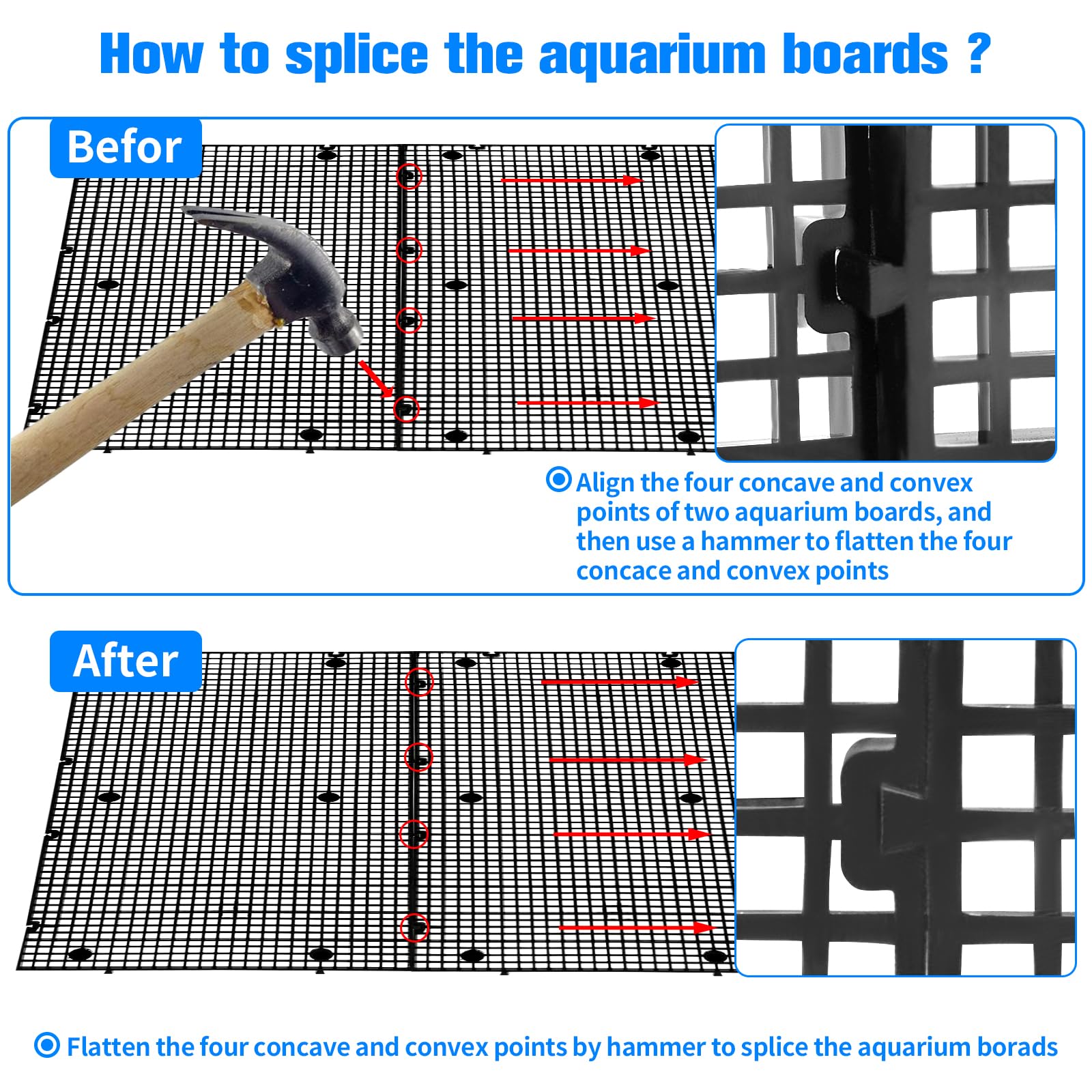 Weramics aquarium lid and dividers set helps prevent jump-outs and protect inhabitants