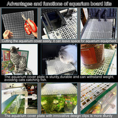 Weramics aquarium lid top board cut-to-shape shows flexible sizing for irregular tanks.