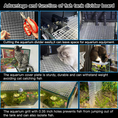 Weramics durable plastic material emphasizes safe, rust-free aquarium components.