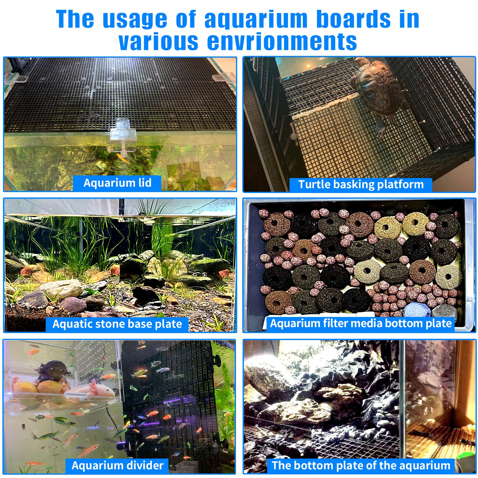Weramics fish tank isolation board separates fish to reduce biting in tanks