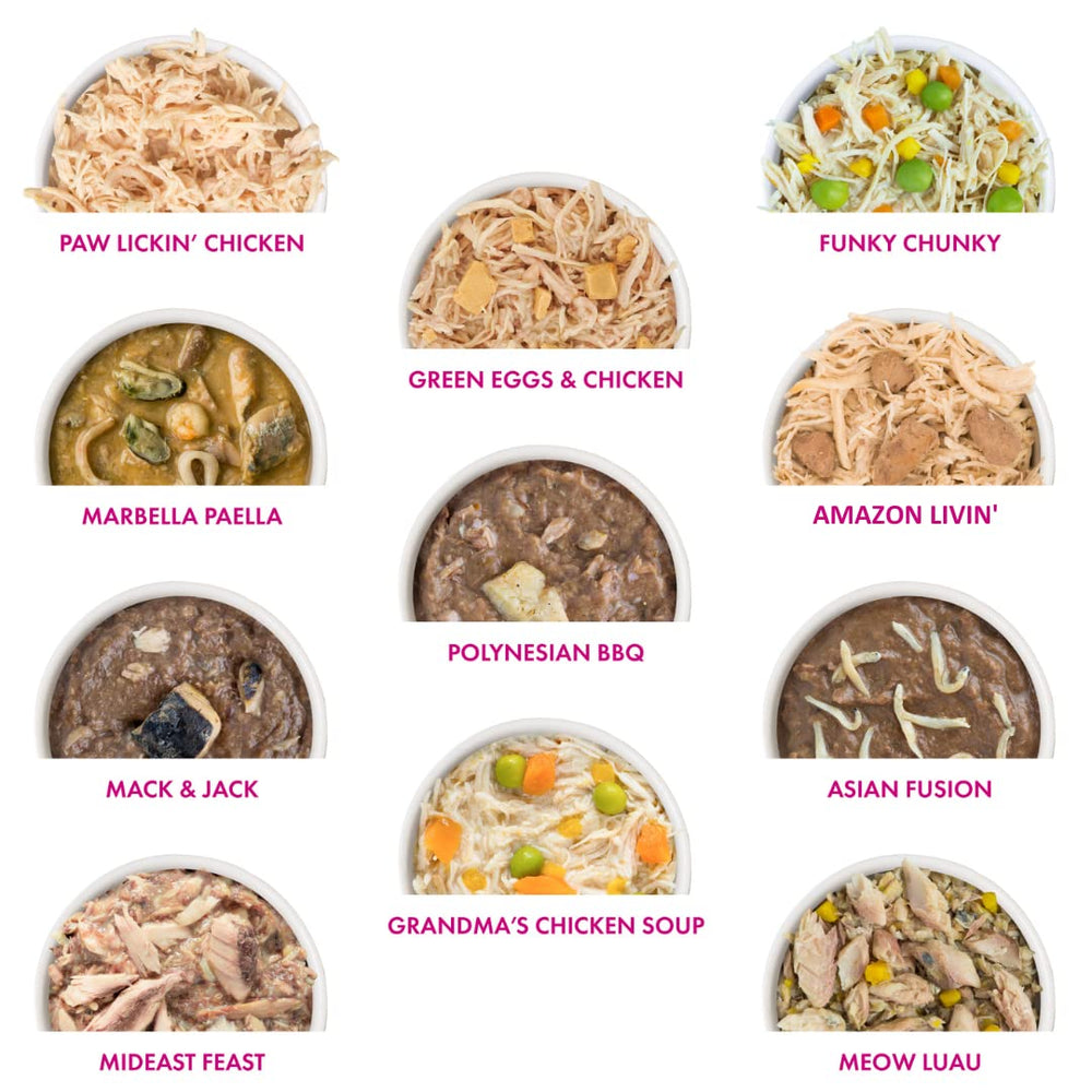 Ingredient List Close-Up—transparent protein sources in Weruva Classic Cat.