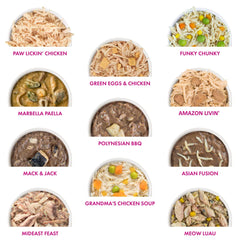 Ingredient List Close-Up—transparent protein sources in Weruva Classic Cat.