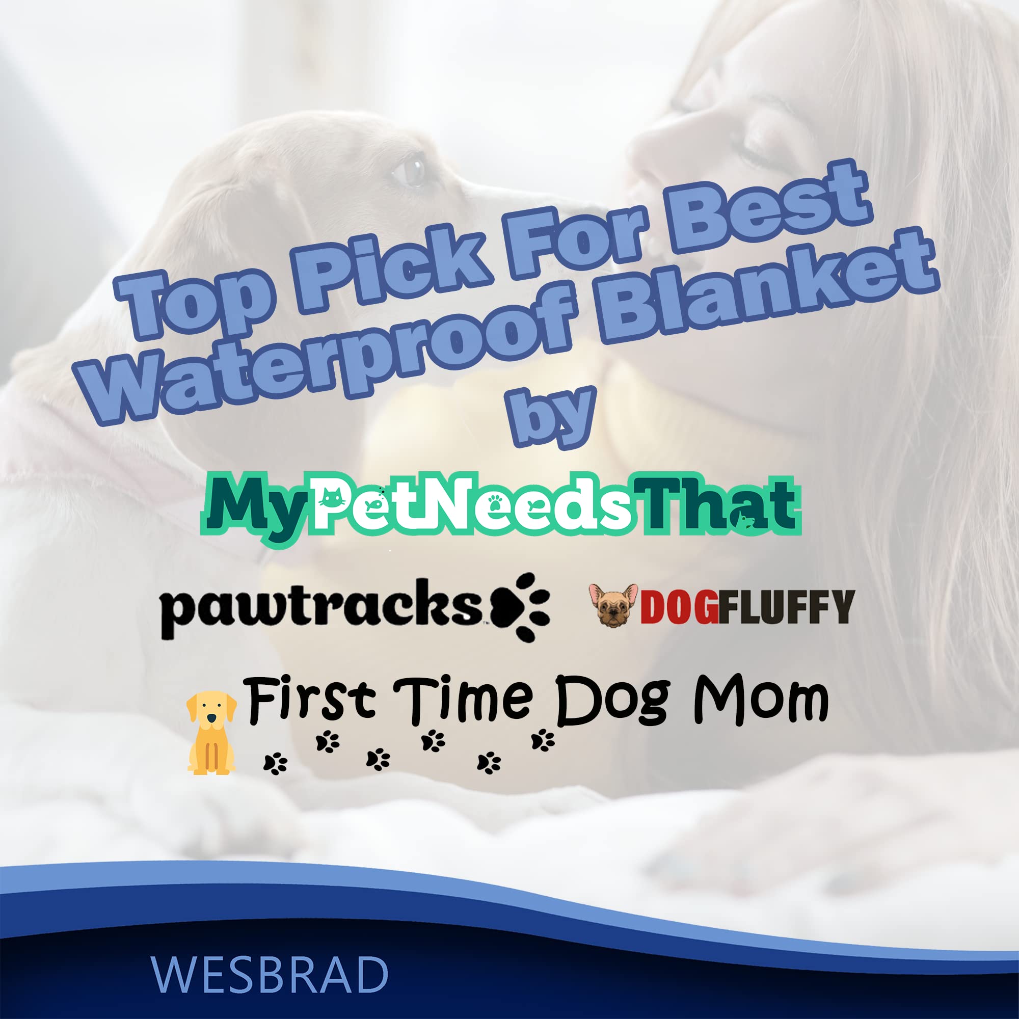 WESBRAD blanket ez-wash close-up shows simple care steps.
