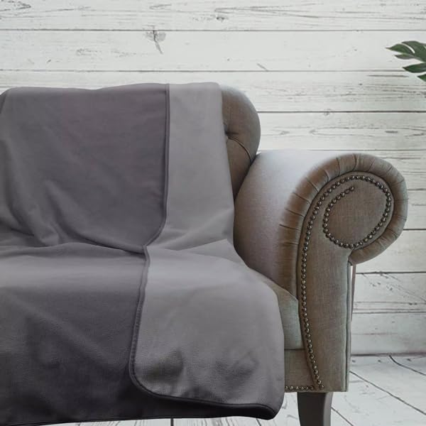 WESBRAD blanket two-color reversible shows decor versatility.