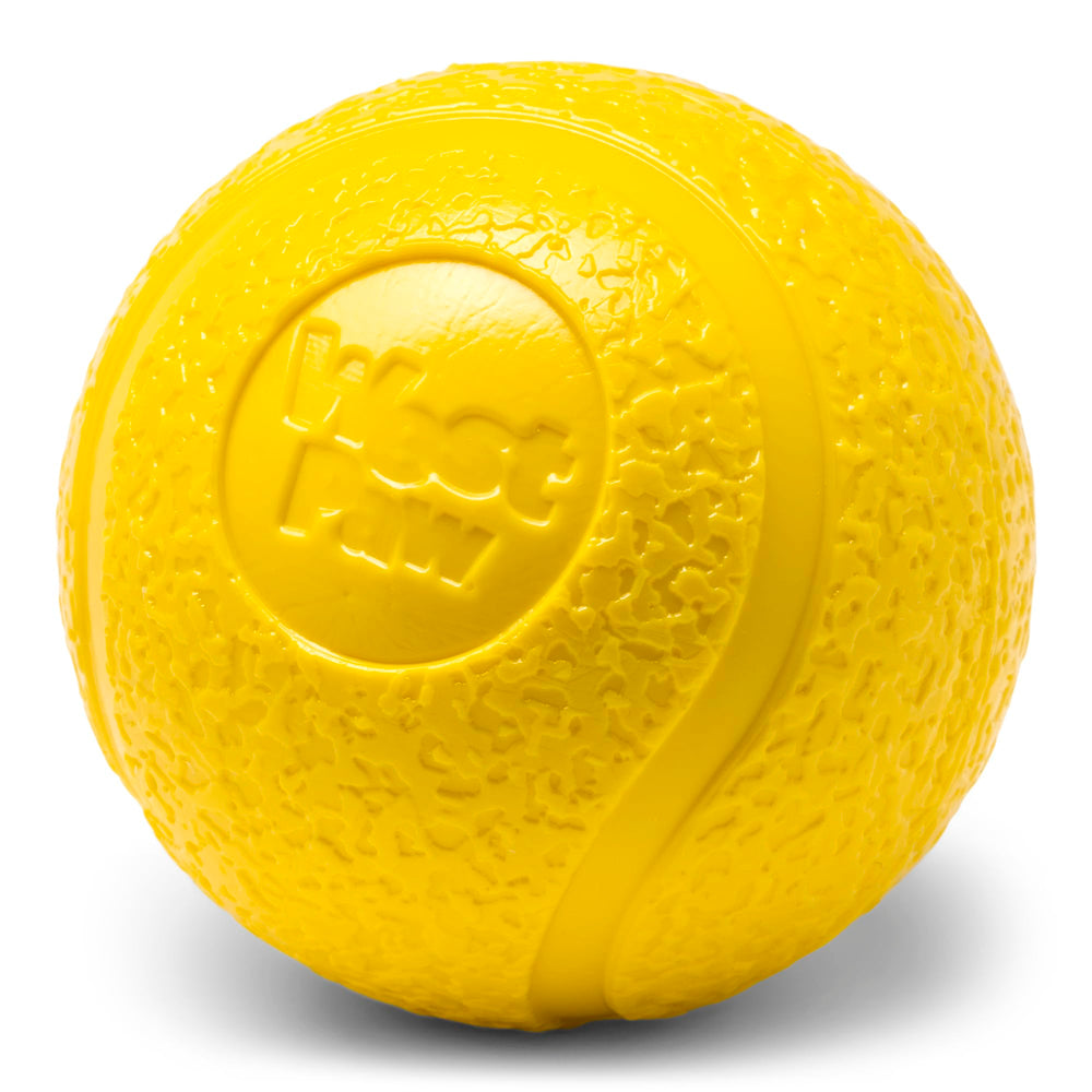 West Paw Boundr Ball chewer-friendly Zogoflex material offers lasting durability.
