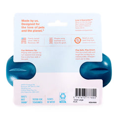 West Paw Qwizl treat-holding design makes treat-dispensing immersive for dogs.