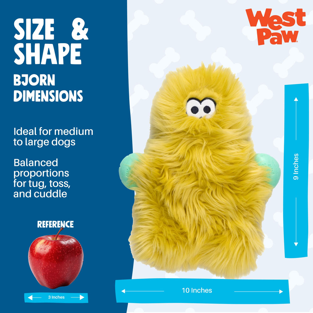 WEST PAW Rowdies Helga built-in squeaker sparks interactive play and engagement
